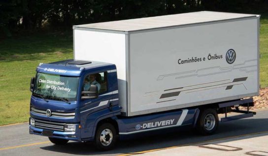 Caminhão elétrico e-Delivery da Volskwagen realiza testes em condições reais
